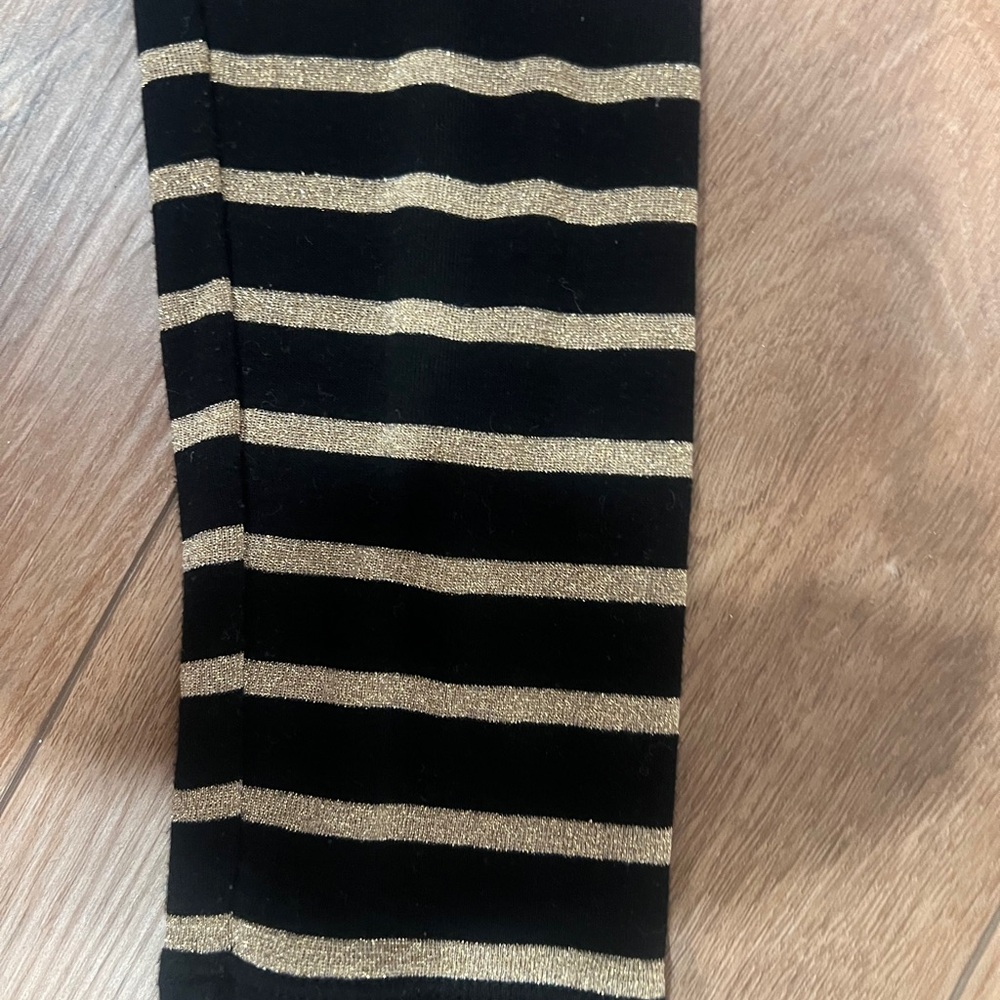 Polo Ralph Lauren Striped Black and Cream Cotton Long Sleeve Top - Picture 4 of 6